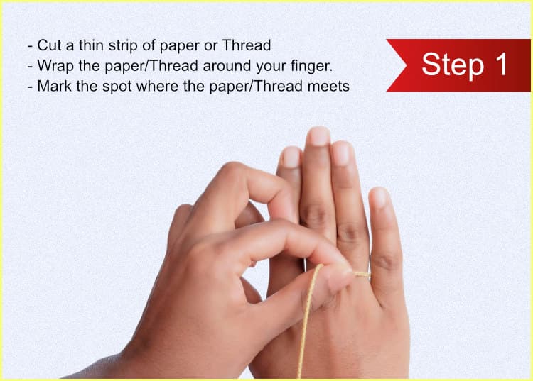 Ring size measurement illustration